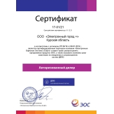 Сертификат партнера Электронные Офисные Системы